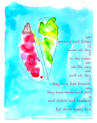 Persons and Fishes by Brielle, age 6